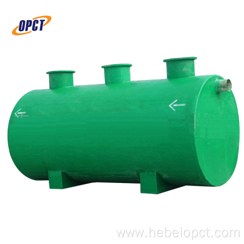 Underground Fiberglass Wastewater Treatment Septic Tank